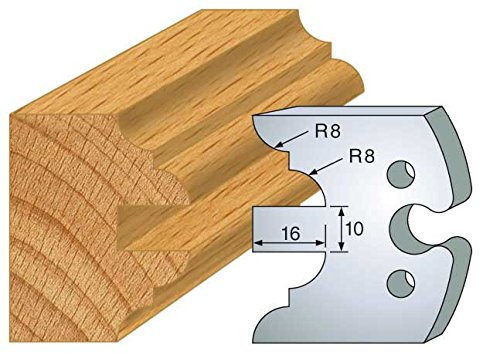 251 : Jeu de 2 fers profil double parement ht 50 mm pour porte outils entr'axe plot 24 mm