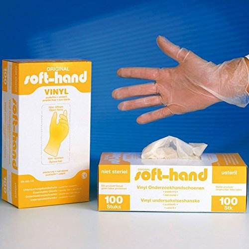 Soft-Hand H9 3000 Vinyl Handschuhe, puderfrei, S (100-er Pack)