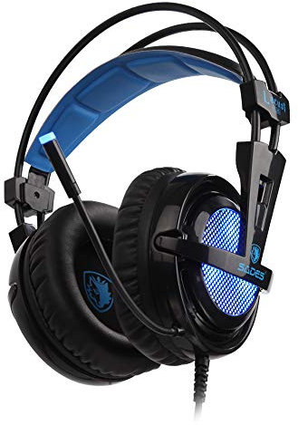 Locust Plus PC Gaming Headset SA-904 Virtual 7.1 Surround Sound e RGB Light su auricolari
