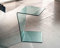 IMAGO FACTORY Atlas | Mesita Servetto – Mesa lámpara de cristal curvado transparente, mueble de salón, mesa de salón, mesa alta elegante, muebles de salón, diseño moderno