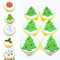 12 X Christmas Trees - Christmas Cake Decorations Edible - Christmas Cupcake Toppers Edible **5 STYLES TO CHOOSE FROM** (green trees)