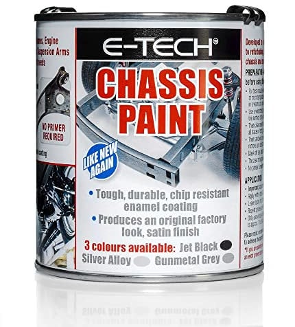 E-TECH Chassis Paint 500ml JET BLACK