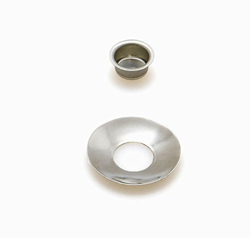 A.J. Wwe - Metallwaren GmbH Tüllen für Pyramidenkerzen Silber mit Tropfenfänger Ø 14mm 4 Stück