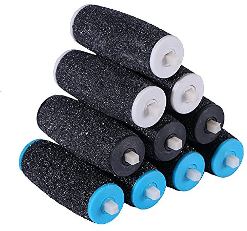 Ldouxx 10PCS 3 Types de Rugosité Scholl Velvet Smooth Rouleaux Rugueux de Remplacement pour Scholl Velvet Smooth Express Pedi