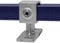 KLEMP Handlaufhalterung Quadratische Rohrverbinder 40x40 mm Vierkantrohre Temperguss Typ 34S-40x40 mm