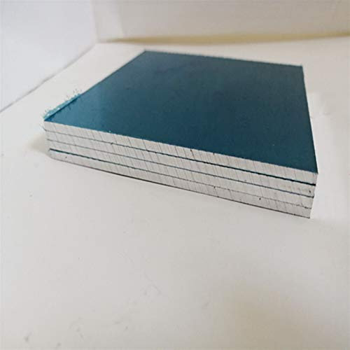 Shuxiang-Chapa de Metal Placa de Aluminio 3/4/5/6 / 8mm Hoja de Aluminio con película Protectora 100 * 100 mm 200 * 200mm, para Guitarra, jardín, Soldadura (Color : 1x200x300mm 2pcs)