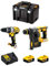 DeWALT Kit DWK223 (Perceuse à Percussion DCD996 + Perfo-Burineur DCH273 + 2 Batteries de 5,0 Ah + Chargeur + TSTAK VI)