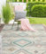 the carpet Palma - vielseitiger Indoor- & Outdoor-Teppich, modernes Design, Wohnzimmer, wetterfest & UV-beständig, langlebig und pflegeleicht, Balkon, Wintergarten, Creme, 160 x 230 cm