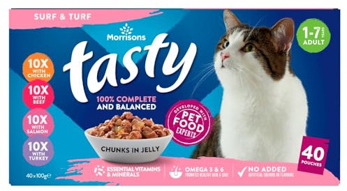 Morrisons Bumper Mixed Jelly Cat Food 40 x 100 g