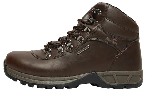 Peter Storm Men’s Rivelin Walking Boots with High Traction Rubber Sole and Speed Laces, Waterproof, Breathable, (Brown, UK Footwear Size System, Adult, Men, Numeric, Medium, 13)