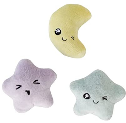 Catstages Toss 'N Twinkle - Katzenspielzeug mit Katzenminze - 3er-Pack
