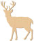 CREATCABIN Laser Cut Holz Tiere Hirsch Wandkunst Unvollendete Holz Dekorative Wand Skulptur Hängendes Dekor Für Handwerk Bauernhaus Dekor Einweihungstür Wand Raumdekoration 25 x 20 x 0.6cm