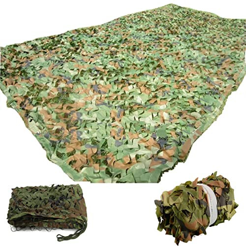 UKUSI 3 m x 4 m Camouflage-Waldnetz, 210D Oxford-Gewebe, Camping, Militär, Jagd, Schießen, Sonnenschutznetze für Dekoration, Camping, Mottoparty, Camping, Militär, Jagd, Schießen, Sonnenschutznetze (3