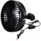 Jinlaili Auto Ventilator, USB Ventilator Leise, Kühlluftventilator 3 Gang Einstellbar, Ventilator Klein, Auto Lüfter 360° Drehbar, Luftkühlventilator, Tragbare Ventilator für Wohnmobil SUV Van Camping