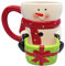 Widdle Gifts Ltd Novelty Christmas Mug with Cookie Holder - Snowman Design 9086, Multicolour (YDK-632-WG)