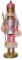 CHICCIE Nussknacker Pink 8x7x28cm - Aufsteller Weihnachtsdeko Dekoration Figur