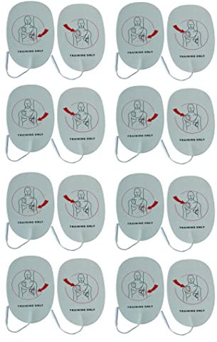 AED Trainingspads für Erwachsene, wiederverwendbar, für AED Trainer XFT-D0009 XFT-120C+ XFT-120C Zoll (16)