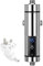 Btstil Instant Electric Water Heater, 3500W Mini Electric Water Heater, Intelligent Instantaneous Water Heater Heater with Temperature Display for Bathroom Kitchen, UK Plug (Silver)