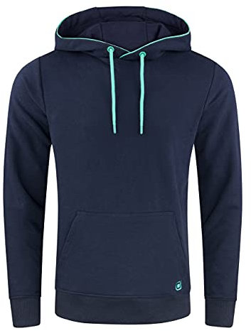 riverso Hoodie Herren Regular Fit RIVSandro Kapuzenpullover Pullover Beige 5XL, Größe:5XL, Farbe:Navy