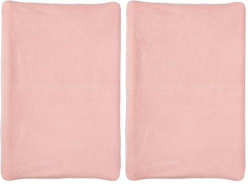 BabyCalin Housse de Matelas à Langer Rose 50 X 70 cm (Lot de 2)