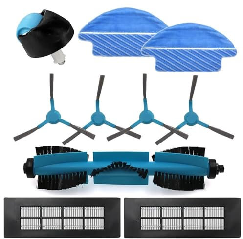 REIPOL Cepillo Principal for aspiradora, Filtro de Cepillo Lateral, paños de fregona, Kit de Ruedas giratorias, for Cecotec for Conga 3090 3091 3092