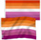 Bandiera Arcobaleno Hillylolly Bandiera Lgbt Colori Brillanti, 90x150cm Gay Pride Bandiera, Rainbow Flag con 2 Occhielli, Progress Pride Flag per Giardino, Decorazione Stanza (Lesbica)