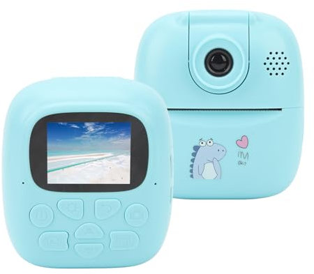 Portable Instant Camera for Kids, 2 In 1 Thermal Printer and Digital Camera, 1080P 44MP 2 Screen Print Camera Toy for 3 4 5 6 7 8 9 10 Year Old Girls Boys
