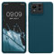 kwmobile Cover per ASUS Zenfone 11 Ultra Custodia - Back Case per Smartphone in Silicone TPU - Protezione Gommata - petrolio