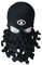 LARUISEE Octopus-Sturmhaube, Strickmütze, Oktopus-Mütze, lustige Sturmhaube, Oktopus-Maske, Halloween-Sturmhaube, Krake