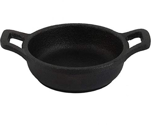 Marmite, poêle à frire Mini antiadhésive à deux poignées Poêle à frire fer Noir Ustensiles cuisine Cuisine Cuisson Wok