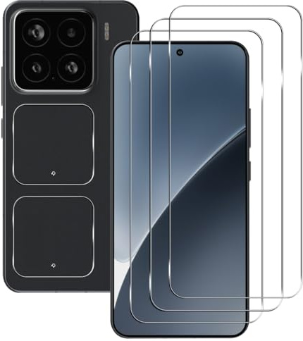 Rnnmeeko [3+2 Piezas Protector de Pantalla para Xiaomi 15 Cristal Templado, Vidrio Templado Y Protector de Lente de Cámara, Screen Protector para Xiaomi 15