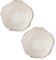 Zerodeko 2pièces Assiette à Sauce Céramique Fleurie Bol Dip Porcelaine Pour Condiments Cuisine Bbq Blanc