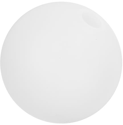 HOMSFOU Acryl Lampenschirm Kugel 12Cm Ersatzkugel Für Deckenleuchte Und Tischleuchte Innenbeleuchtung Weiß Milchglas Kugellampe Lampenschirm