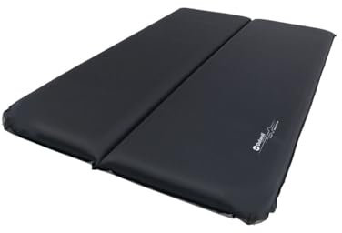 Outwell Sleepin Double Air Mattress - Black, 183 x 128 x 10.0 cm, PFC Free, Self-Inflating, Includes Carry Bag