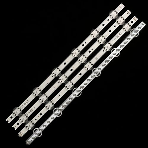 ERAKAFZTTK Kit de 4 Tiras LED for TV (1/2) 49uj670v, Compatible Fit For LG 49UV340C, 49UJ6565, 49UJ670V, 49 V17, 2862, 2863, 6916L-2862A y 6916L-2863A.(1TV(4PCS))