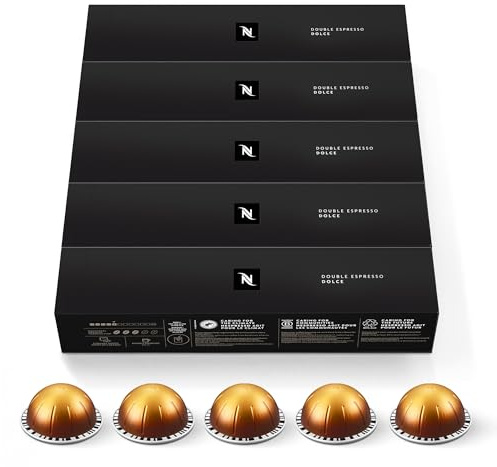 Pack de 50 cápsulas de café Double Espresso Dolce Nespresso Vertuo