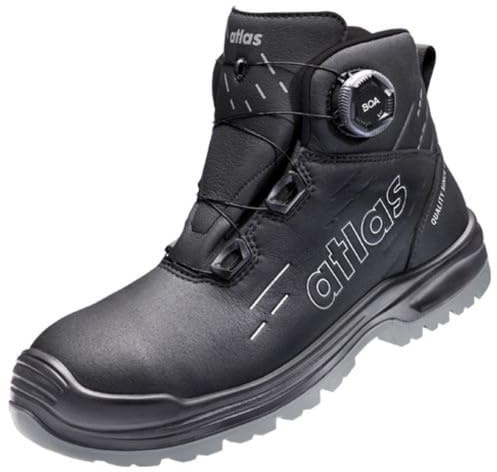 Atlas MAX 550 PRO BOA S3S Sicherheitsschuh Größe 38 Weite 10, Stahlkappe, XP Durchtrittschutz, wasserabweisend, rutschhemmend, BAU & Outdoor, ProTraX