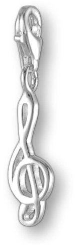 Melina Damen-Charm Anhänger Notenschlüssel 925 Sterling Silber 1800650