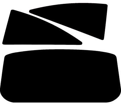 PSSC Pre Cut Rear Car Window Films for Vauxhall Corsa 3 Door 2007-2013 5% Very Dark Limo Tint