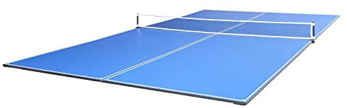 JOOLA Tetra - 4 Piece Ping Pong Table Top for Pool Table - Includes Ping Pong Net Set - Full Size Table Tennis Conversion Top for Billiard Tables - Easy Assembly & Compact Storage - Incl. Foam Backing