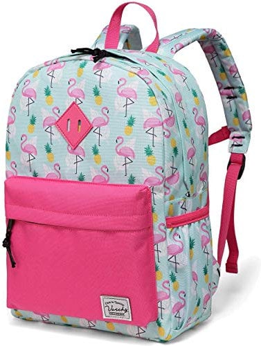 VASCHY Schulrucksack für Jungen und Mädchen, Kinderrucksack, Kinderrucksack, Kinderrucksack, Kinderrucksack, Kinderrucksack, Kinderrucksack, Tasche, Flamingo-klein, Flamants-Petit, Niedlich