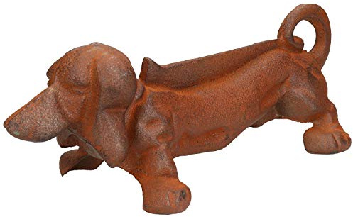 Dachshund Boot Scraper Dog Door Stop Cast Iron Mud Muck Wedge Animal House