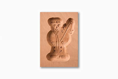 Spekulatiusform Niko, Holz Form Birnbaum, Spekulatius-Model für Anisgebäck, 8,5 x 6 cm