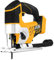 JCB - 18V Jigsaw Tool (Body Only) - Power Tools - Multi Tool - Wood Saw, Metal Saw, Plastic Saw - 4 Pendulum Settings - Cordless Jigsaw - Tool Set Addition - DIY and Home Improvement