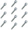 10x Radschrauben M12x1,5 SW17 55mm Schaftlänge Kugel Radbolzen-Set für Alufelgen