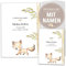 OLGS U-Heft und Impfpasshülle Set | Fuchs am Baumstamm Untersuchungsheft- 3-teilig & Impfpass Hülle personalisiertes Geschenk, Babygeschenke zur Geburt - Uhefthülle, Impfpasshülle personalisiert