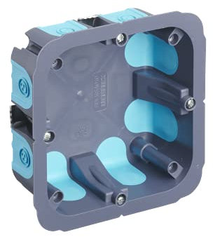 Boite de derivation electrique | boite derivation | Boite de derivation etanche exterieur | Boite De Derivation Encastree Stop Air 100X100X40 + Couvercle | Debflex | 718866