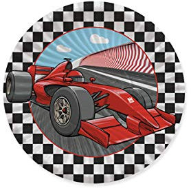 Générique – 8 platos pequeños de cartón, fórmula 1, 18 cm