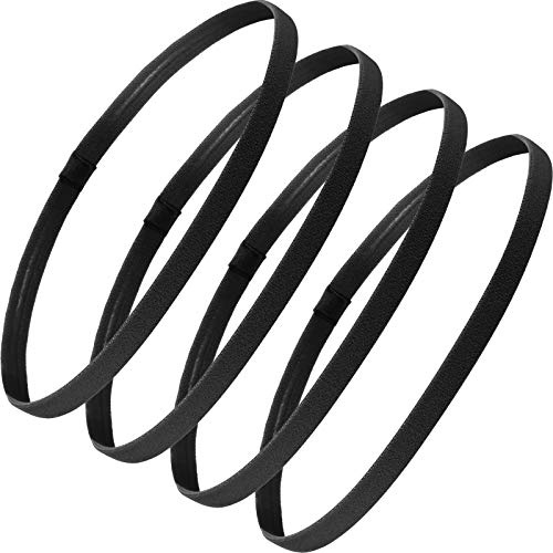Bememo Thin Sport Headband,Black