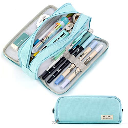 CICIMELON Federmäppchen Große Kapazität Federtaschen Teenager Mädchen Mäppchen mit Reißverschluss Make-up Tasche für Schule & Büro